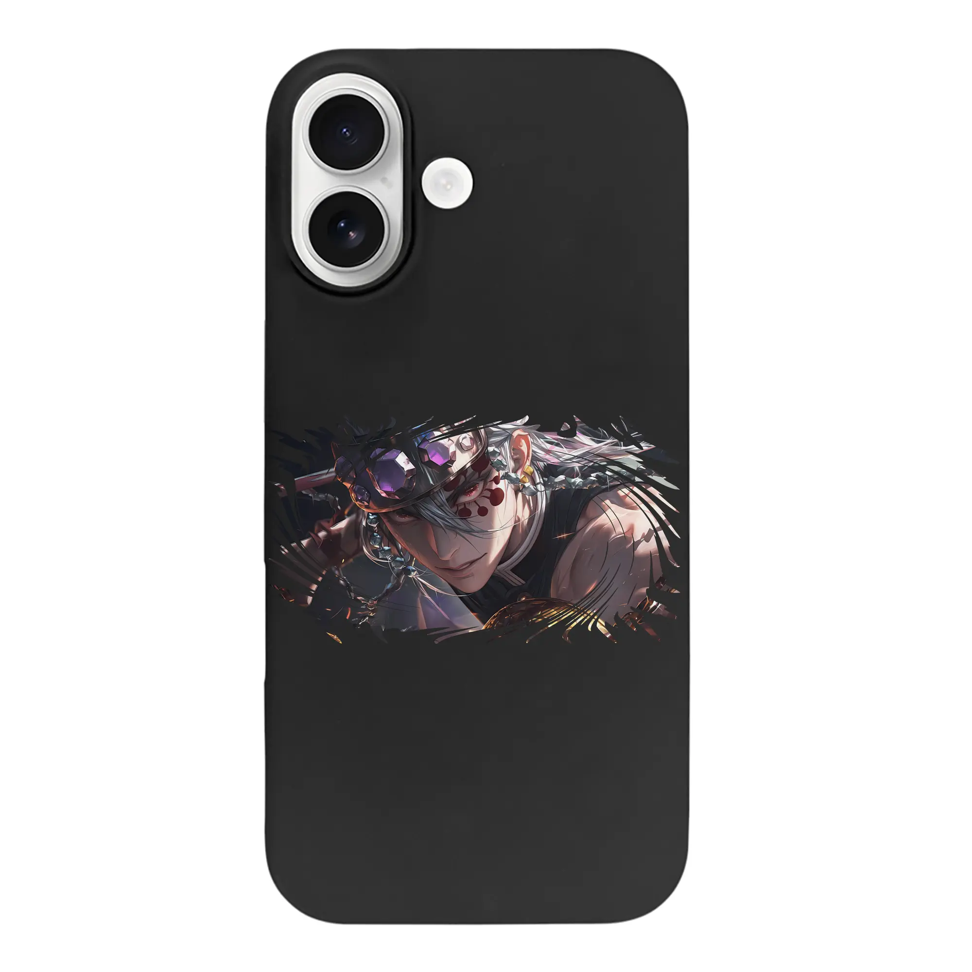 鬼滅の刃 グッズ,宇髄 天元 - iPhone 17 シリーズ シリコンケース 薄型 耐衝撃 指紋防止 ソフトタッチカバー 精密フィット 傷防止 保護ケース iPhone 17/17 Air/17 Pro/17 Pro Max 対応